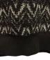 中古・古着 Saint Laurent Paris (サンローランパリ) Zigzag Knit ブラック×シルバー サイズ:S：28000円