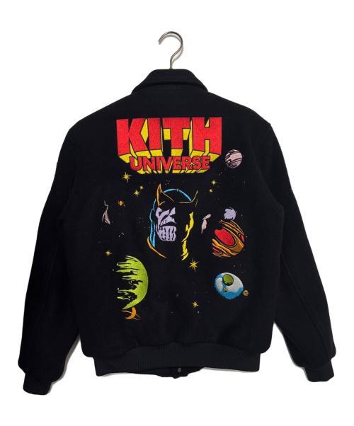 KITH（キス）KITH (キス) MARVEL (マーベル) Universe Varsity Jacket ブラック サイズ:XSの古着・服飾アイテム