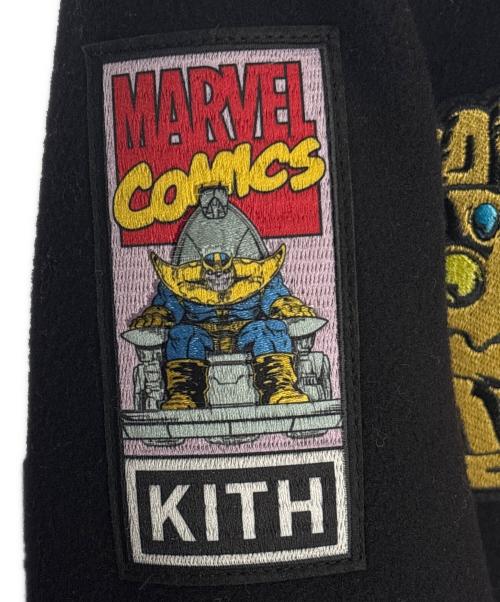KITH（キス）KITH (キス) MARVEL (マーベル) Universe Varsity Jacket ブラック サイズ:XSの古着・服飾アイテム