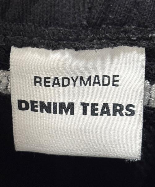 Denim Tears（デニムティアーズ）Denim Tears (デニムティアーズ) READYMADE (レディメイド) COTTON WREATH SWEAT FLARE PANTS ブラック×ホワイト サイズ:Mの古着・服飾アイテム