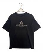 BALENCIAGAバレンシアガ）の古着「BB PARIS REGULAR T-SHIRT」｜ブラック