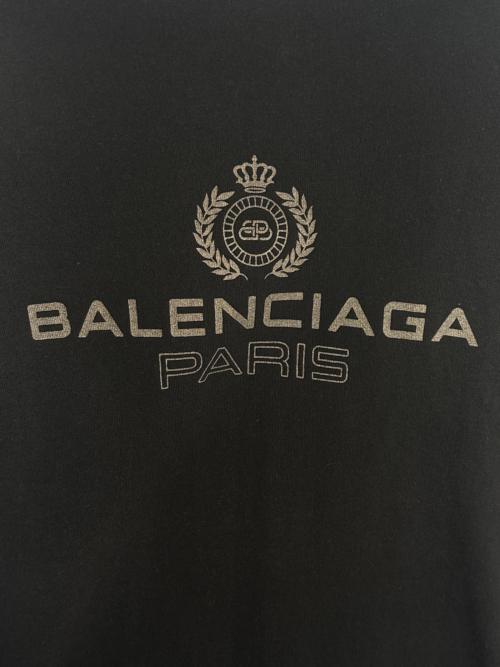 BALENCIAGA（バレンシアガ）BALENCIAGA (バレンシアガ) BB PARIS REGULAR T-SHIRT ブラック サイズ:XSの古着・服飾アイテム