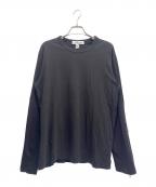 COMME des GARCONS SHIRTコムデギャルソンシャツ）の古着「コットンクルーネックL/Sカットソー」｜ブラック