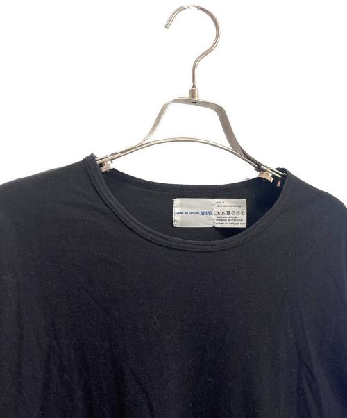COMME des GARCONS SHIRT（コムデギャルソンシャツ）COMME des GARCONS SHIRT (コムデギャルソンシャツ) S/S TEE/クルーネックカットソー ブラック サイズ:Mの古着・服飾アイテム