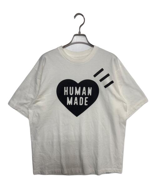 HUMAN MADE（ヒューマンメイド）HUMAN MADE (ヒューマンメイド) HEART LOGO T-SHIRT ホワイト サイズ:XLの古着・服飾アイテム
