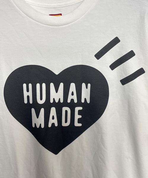 HUMAN MADE（ヒューマンメイド）HUMAN MADE (ヒューマンメイド) HEART LOGO T-SHIRT ホワイト サイズ:XLの古着・服飾アイテム