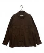 Ujohウジョー）の古着「CPO BOX Shirt Blouson」｜ブラウン