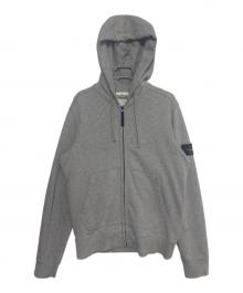 STONE ISLAND（ストーンアイランド）の古着「コットンジップアップフーディ パーカー」｜グレー