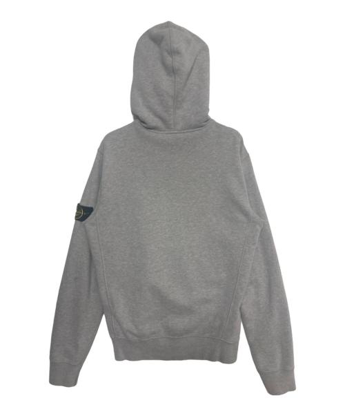 STONE ISLAND（ストーンアイランド）STONE ISLAND (ストーンアイランド) コットンジップアップフーディ パーカー グレー サイズ:Mの古着・服飾アイテム