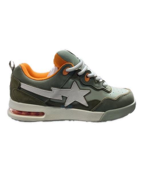BAPESTA（ベイプスタ）BAPESTA (ベイプスタ) FLIP STA オリーブ×オレンジ サイズ:26.5の古着・服飾アイテム