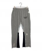 GALLERY DEPTギャラリー デプト）の古着「LOGO PAINTED SWEATPANT FLARE」｜グレー