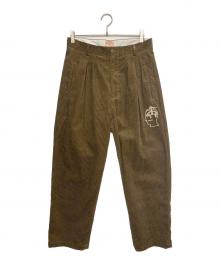 BRAIN DEAD×BROOKS BROTHERS（ブレインデッド×ブルックスブラザーズ）の古着「California Pleated Trouser ( カリフォルニア プリーテッド トラウザー )」｜オリーブ