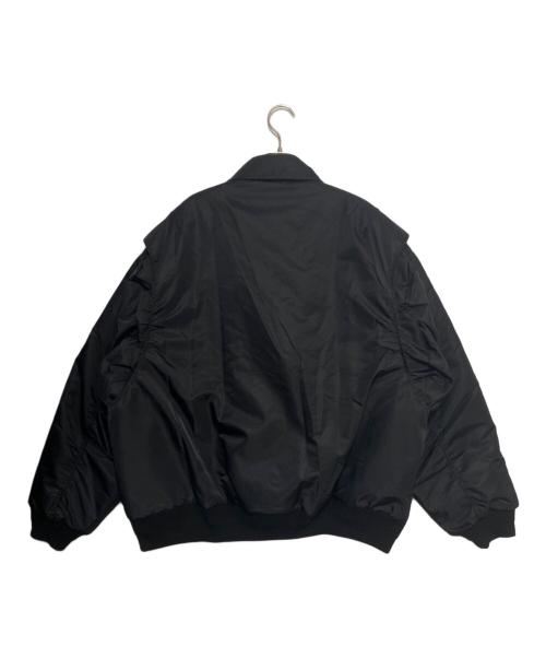 BRAIN DEAD（ブレインデッド）BRAIN DEAD (ブレインデッド) Embroidered 3D Flight Jacket ( エンブロイダード 3D フライト ジャケット ) ブラック サイズ:XLの古着・服飾アイテム