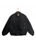 BRAIN DEAD（ブレインデッド）の古着「Embroidered 3D Flight Jacket ( エンブロイダード 3D フライト ジャケット )」｜ブラック
