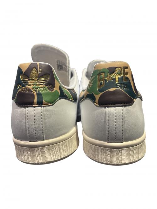 adidas（アディダス）adidas (アディダス) A BATHING APE (アベイシングエイプ) Stan Smith Golf ホワイト サイズ:29.5の古着・服飾アイテム