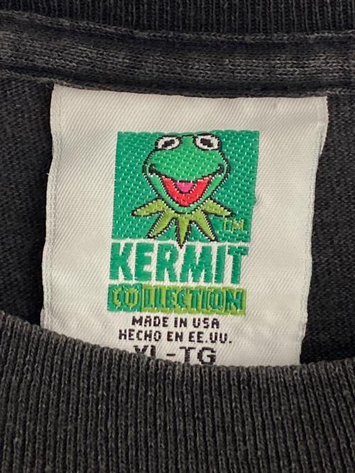 Kermit（カーミット）Kermit (カーミット) 90sカーミットTシャツ ブラック サイズ:XLの古着・服飾アイテム