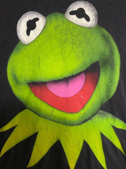 Kermit（カーミット）Kermit (カーミット) 90sカーミットTシャツ ブラック サイズ:XLの古着・服飾アイテム