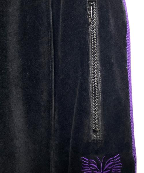 Needles（ニードルズ）Needles (ニードルズ) VELOUR NARROW TRACK PANT ブラック サイズ:Lの古着・服飾アイテム
