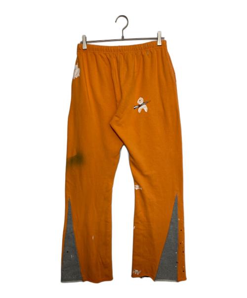 GALLERY DEPT（ギャラリー デプト）GALLERY DEPT (ギャラリー デプト) FLARE PAINTED SWEAT PANT オレンジ サイズ:XLの古着・服飾アイテム