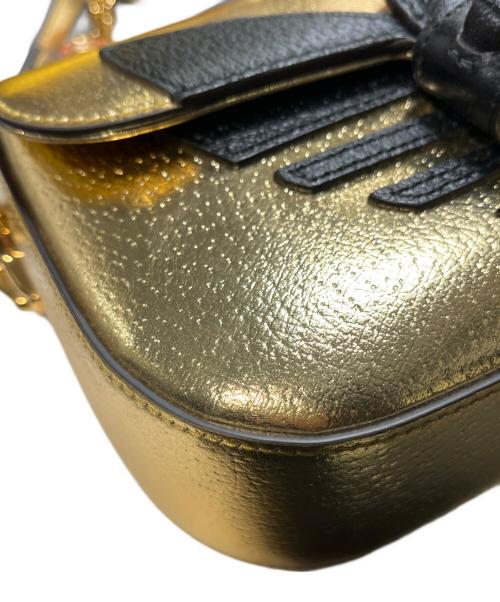 adidas（アディダス）adidas (アディダス) GUCCI (グッチ) チェーンショルダーバッグ ホースビット1955 ゴールドの古着・服飾アイテム