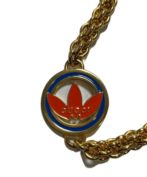 adidas（アディダス）adidas (アディダス) GUCCI (グッチ) チェーンショルダーバッグ ホースビット1955 ゴールドの古着・服飾アイテム