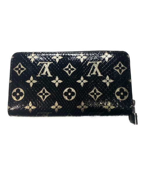 LOUIS VUITTON（ルイ ヴィトン）LOUIS VUITTON (ルイ ヴィトン) エキゾチック レザー ジッピー ウォレット ブラックの古着・服飾アイテム