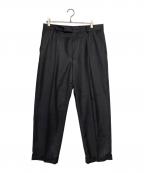 WACKO MARIA×ERMENEGILDO ZEGNAワコマリア×エルメネジルド・ゼニア）の古着「PLEATED TROUSERS」｜チャコールグレー
