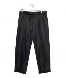 WACKO MARIA×ERMENEGILDO ZEGNA（ワコマリア×エルメネジルド・ゼニア）の古着「PLEATED TROUSERS」｜チャコールグレー