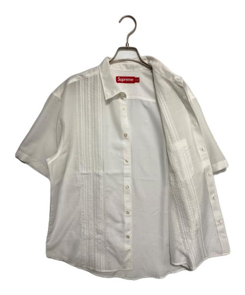 SUPREME（シュプリーム）Supreme (シュプリーム) Pintuck S/S Shirt ホワイト サイズ:Mの古着・服飾アイテム