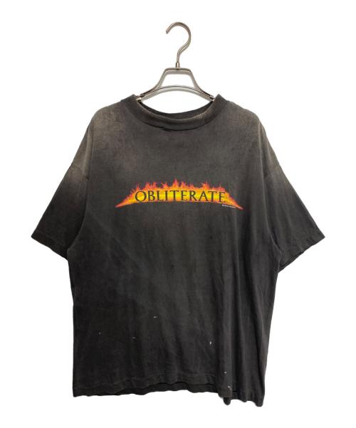SAINT MICHAEL（セントマイケル）SAINT MICHAEL (セントマイケル) S/S TEE OBLITERATE グレー サイズ:Lの古着・服飾アイテム