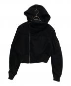 RICK OWENSリックオウエンス）の古着「Cropped Hooded Flight（ クロップド フーデッド フライト ）」｜ブラック