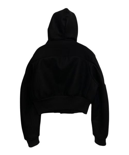 RICK OWENS（リックオウエンス）RICK OWENS (リックオウエンス) Cropped Hooded Flight（ クロップド フーデッド フライト ） ブラック サイズ:48の古着・服飾アイテム