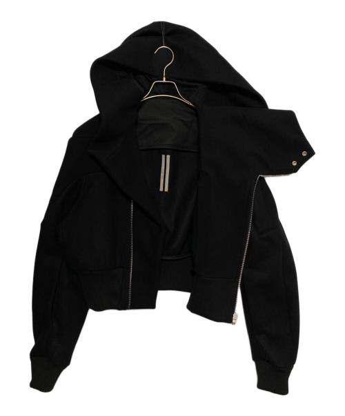 RICK OWENS（リックオウエンス）RICK OWENS (リックオウエンス) Cropped Hooded Flight（ クロップド フーデッド フライト ） ブラック サイズ:48の古着・服飾アイテム