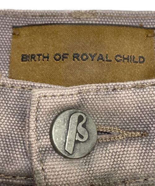 BIRTH OF ROYAL CHILD（バース オブ ロイヤル チャイルド）BIRTH OF ROYAL CHILD (バース オブ ロイヤル チャイルド) ラインストーンカーペンター ハーフパンツ ブラウン サイズ:Lの古着・服飾アイテム