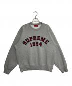 SUPREMEシュプリーム）の古着「26SS Plaid Arc Crewneck」｜グレー
