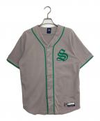 stussyステューシー）の古着「Baseball Jersey ( ステューシー ベースボール ジャージ )」｜ライトグレー