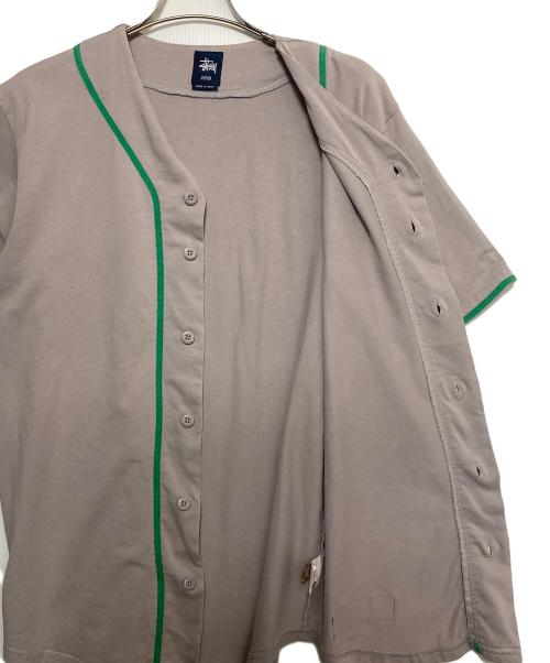 stussy（ステューシー）stussy (ステューシー) Baseball Jersey ( ステューシー ベースボール ジャージ ) ライトグレー サイズ:Mの古着・服飾アイテム