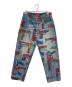 Supreme（シュプリーム）の古着「Guns Embroidered Loose Fit Jean ( ガンズ エンブロイダード ルーズ フィット ジーン )」｜スカイブルー
