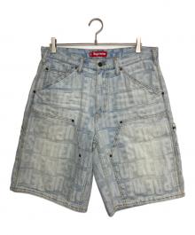 SUPREME（シュプリーム）の古着「26SS Repeat Jacquard Double Knee Denim Short」｜スカイブルー