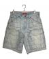 Supreme（シュプリーム）の古着「26SS Repeat Jacquard Double Knee Denim Short」｜スカイブルー