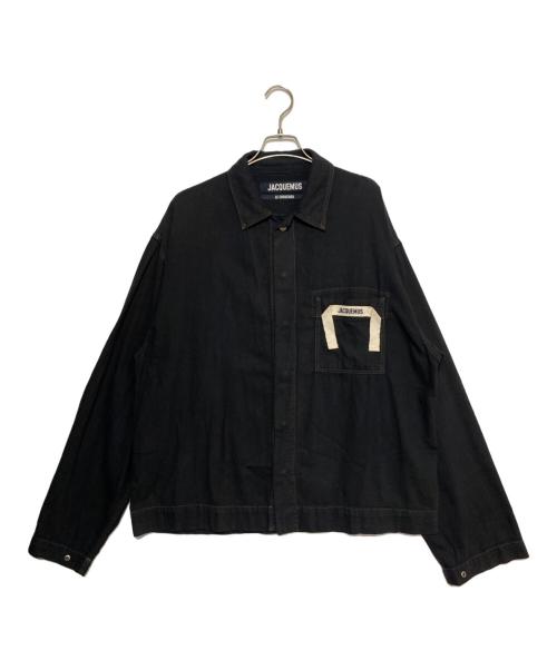 jacquemus（ジャックムス）JACQUEMUS (ジャックムス) La Chemise De-nimes Cotton Shirt ブラック サイズ:50の古着・服飾アイテム