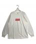 SUPREME（シュプリーム）の古着「L/S Tee box logo」｜ホワイト