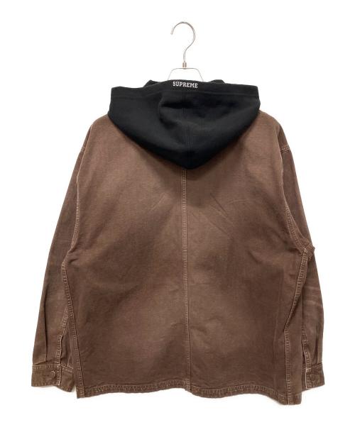 SUPREME（シュプリーム）SUPREME (シュプリーム) 25SS Worn Hooded Chore Coat ブラウン サイズ:Lの古着・服飾アイテム
