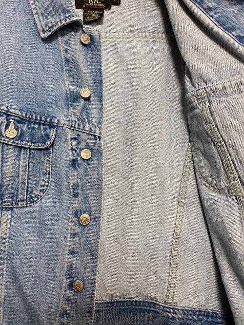 RRL（ダブルアールエル）RRL (ダブルアールエル) デニムジャケット スカイブルー サイズ:Mの古着・服飾アイテム