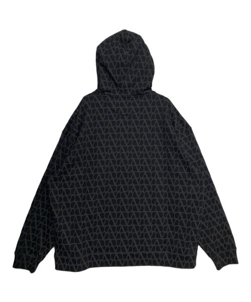 VALENTINO（ヴァレンティノ）VALENTINO (ヴァレンティノ) トワル イコノグラフ ジップ パーカー ブラック サイズ:Lの古着・服飾アイテム
