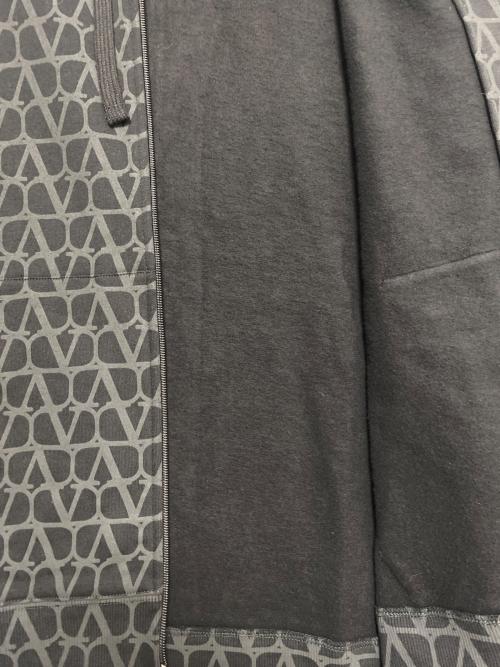 VALENTINO（ヴァレンティノ）VALENTINO (ヴァレンティノ) トワル イコノグラフ ジップ パーカー ブラック サイズ:Lの古着・服飾アイテム