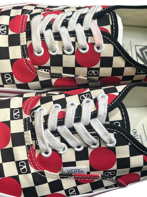 VALENTINO（ヴァレンティノ）VALENTINO (ヴァレンティノ) VANS (ヴァンズ) AUTHENTIC ホワイト×レッド サイズ:29.5の古着・服飾アイテム