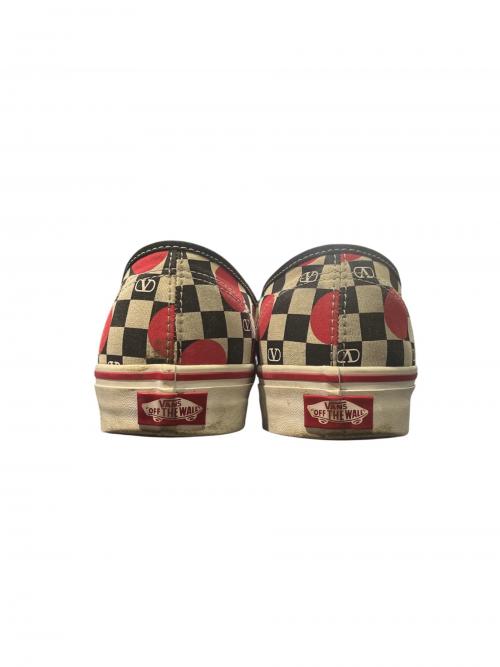 VALENTINO（ヴァレンティノ）VALENTINO (ヴァレンティノ) VANS (ヴァンズ) AUTHENTIC ホワイト×レッド サイズ:29.5の古着・服飾アイテム