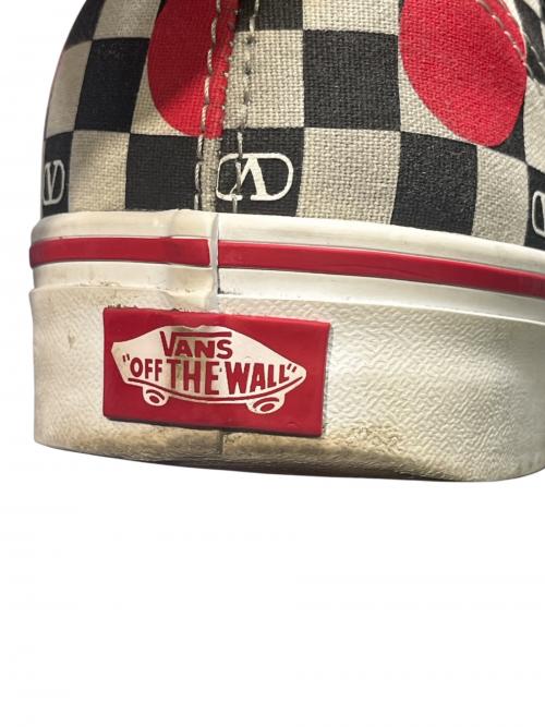 VALENTINO（ヴァレンティノ）VALENTINO (ヴァレンティノ) VANS (ヴァンズ) AUTHENTIC ホワイト×レッド サイズ:29.5の古着・服飾アイテム
