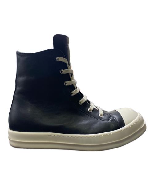 RICK OWENS（リックオウエンス）RICK OWENS (リックオウエンス) SNEAKERS ブラック×ホワイト サイズ:45の古着・服飾アイテム